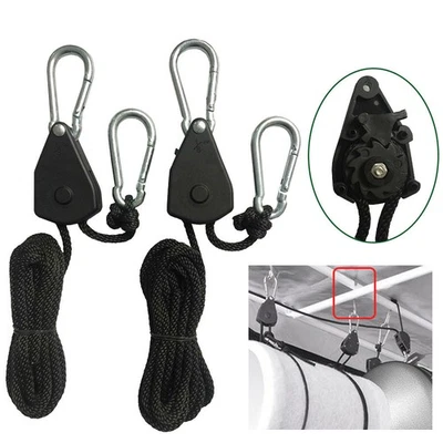 1-Pack Adjustable Rope Hanger, Heavy Duty Ratchet Tie down Strap ∽ - Image 1 of 4