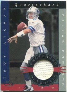 1999 Donruss Preferred QBC Materials Troy Aikman Authentic Game Used Shoe 26/300 - Picture 1 of 2