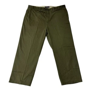 Tommy Hilfiger Men’s Olive Khaki Pants 44x32 Straight Leg Soft Preppy Classic - Picture 1 of 20