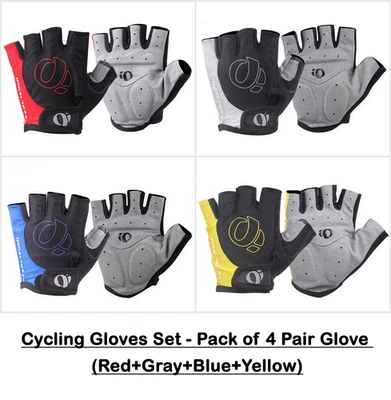 Luvas de meio dedo unissex Pearl izumi ciclismo esportes bicicleta esportiva MTB (pacote com 4) - Imagem 1 de 4