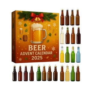 Countdown Bier Adventskalender 2025 - 24 Tage Weihnachten Countdown 2D - Bild 1 von 12