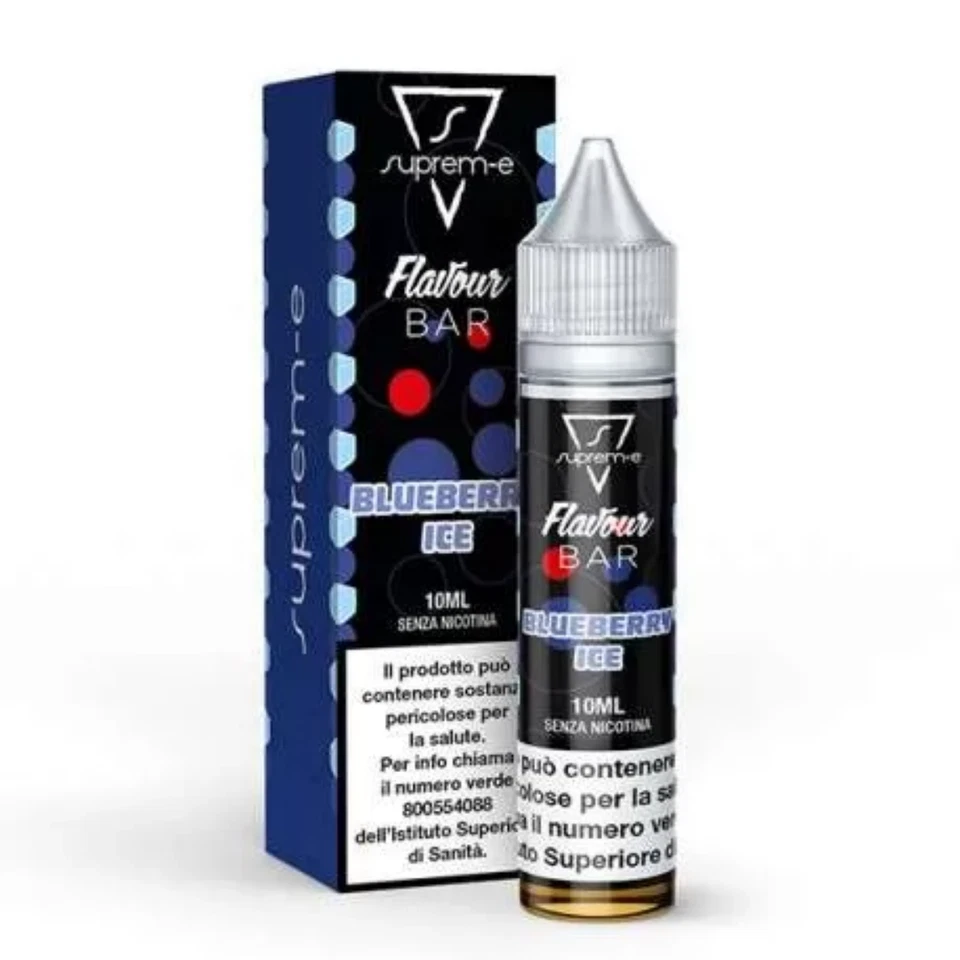 0-SUPREME Flavour BAR - Blueberry Ice Suprem-e Liquidi Mix and Vape 10ml (mora, mirtilli,