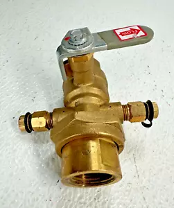 GRISWOLD CONTROLS Quickset 3/4" NPT Brass Balancing Ball Valve ** USED ** - Picture 1 of 12
