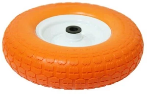 Gummirad PU Rad Schubkarrenrad mit Achse Vollgummi Rad 4.00-6 2PR 400-6 - Bild 1 von 1