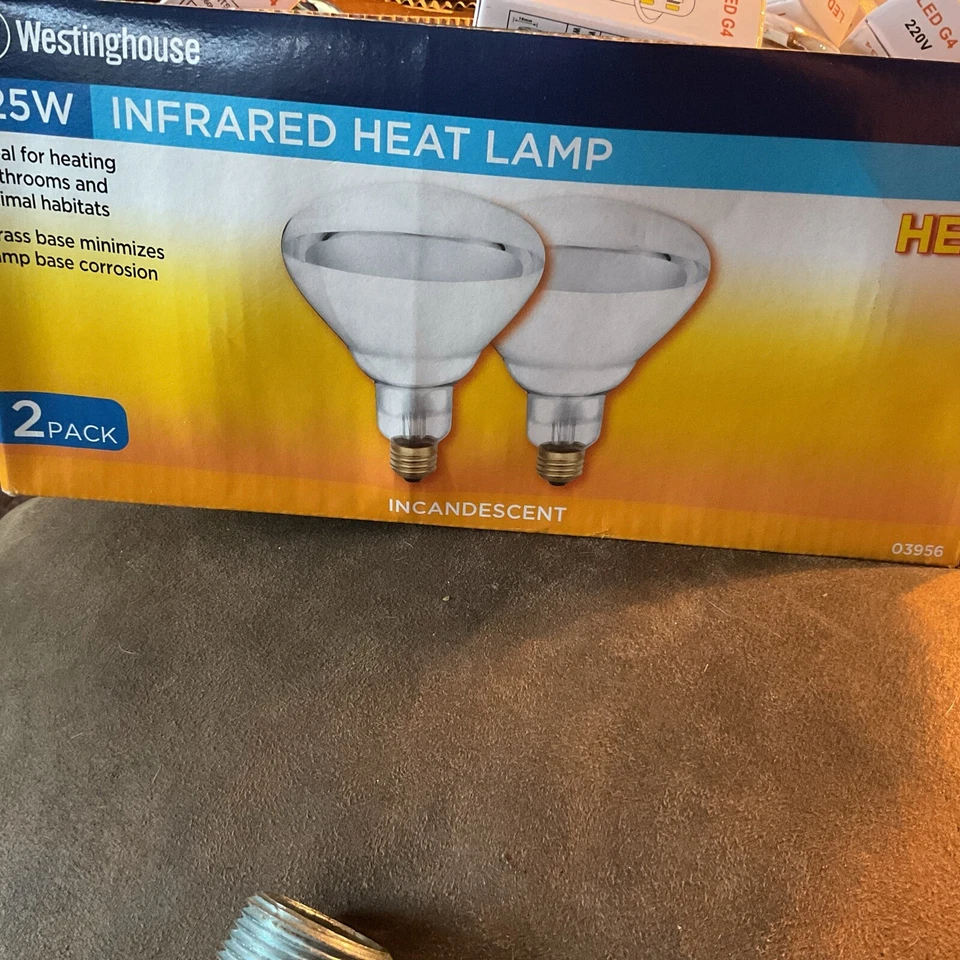 Westinghouse 125 Watt R40 Clear Infrared Heat Lamp Bulbs LOT2 Make Offer New 2 - Image 1 of 1