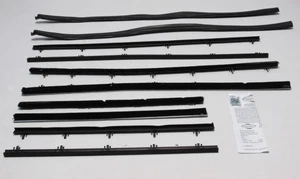 Window Sweeps Felt Kit for Chevrolet Chevelle 1966-1967 Sedan Authentic 10pcs - Picture 1 of 8