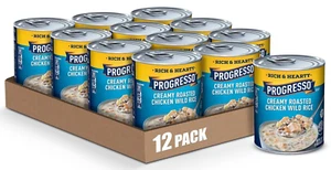 (12 Pack) Progresso Rich & Hearty Creamy Roasted Chicken Wild Rice, 18.5 Ounce - Picture 1 of 5