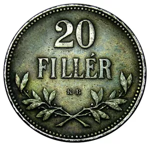 Hungary 20 Filler coin 1916 KM#498 - Picture 1 of 2