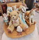 Cherished Teddies Christopher 950483 Bear With Toy Chest Figurine 1991