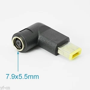 100pcs R/A 7.9x5.5mm Female To Square DC Tip Male Adapter For Lenovo ThinkPad - Picture 1 of 2