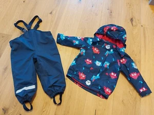 Regenjacke und Matschhose gefüttert, 86/92 - Bild 1 von 20