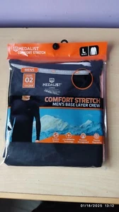 NWT Medalist Comfort Stretch Long Sleeve Thermal Crew Level 02 Mens Size Large - Picture 1 of 2