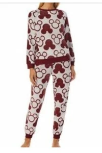 Disney Character Women's Fleece Soft Cozy Jogger 2-Piece Lounge Set, Red, XXL - Picture 1 of 3