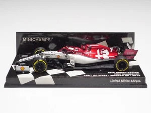 MINICHAMPS 1:43 ALFA ROMEO RACING C38 K. RAIKKONEN 300° GP MONACO GP 2019 - Foto 1 di 4