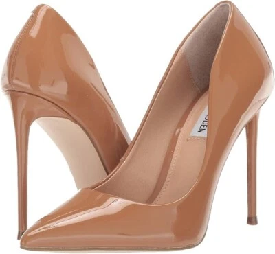 Steve Madden Z2514* Camel Patent Womens Vala Pointed Toe Pumps Size 6 M - Image 1 of 4
