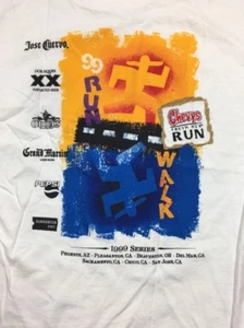 Tultex Tee Shirt Chevys Fresh Mex Run 1999 White Size Medium - Picture 1 of 5