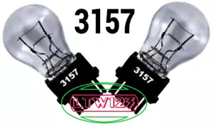 (2) 3157 LIGHT BULb Clear SUN EAST DUAL CONTACT - Picture 1 of 2