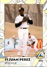 1995 West Michigan Whitecaps Team Issue #11 Juan Perez Dominican Republic Card