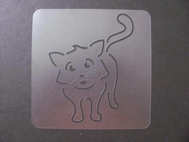 PLANTILLA Gatito Felino 9 x 9,5 en EE. UU. Pintura L1479 Durable Reutilizable  Foto 1 de 1