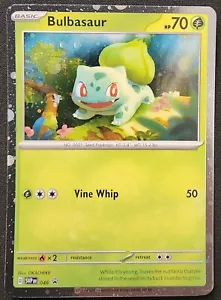 Bulbasaur SVP046 Black Star Promos Cosmos Holo Starter Pokémon 151 TCG 2023 NM - Picture 1 of 2