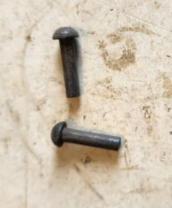 NOS 3/16" X 7/8" Round Head Solid Steel Rivet Blacksmith Antique Vintage (2 Lot) - Picture 1 of 5