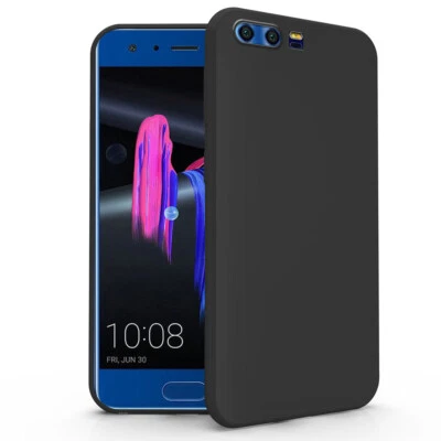 Cover Custodia Silicone Morbido Tpu  Soft per Huawei Honor 9 Nero - Immagine 1 di 4