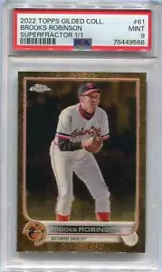2022 Topps Collezione Orosa Superfrattore Cromato 61 Brooks Robinson 1/1 PSA 9 - Foto 1 di 1