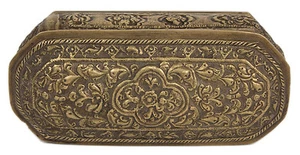 Burma 19. Jh. Messing Dose - A Burmese Brass Betel Nut Box - Boite Birmane בורמה - Bild 1 von 1