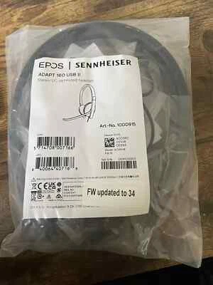 EPOS Sennheiser ADAPT SC 160 USB II Stereo On-Ear Computer Headset BLACK 1000915 - Image 1 of 2