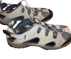 Lands End  Women’s Boots Tan & Blue Athletic Hiking/Walking Shoes 9.5 - Picture 1 of 8