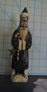 Vintage Greg Guedel Santa mit Stern Pfefferminz Zuckerstange himmelblau 9" Bleistift - Bild 1 von 5