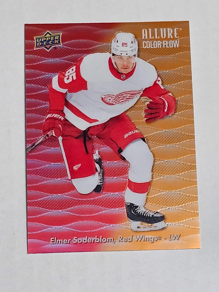 Elmer Soderblom 2023-24 Upper Deck Allure Color Flow Red-Orange #CF-17 - Image 1 of 1