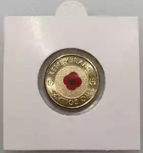 2012 Red Poppy $2 Coin Remembrance Day - MINT Australian RAM "UNCIRCULATED" - Picture 1 of 1