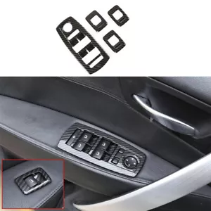 For BMW X3 E83 2006-2010 ABS Carbon Fiber Window Switch Button Garnish Trim 4PCS - Picture 1 of 8