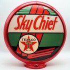 TEXACO SKY CHIEF 13.5" Gas Pump Globe - SHIPS FULLY ASSEMBLED! MADE IN THE USA!!