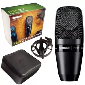 Shure PGA27 🔥 W/ Case, Shock Mount, Pop Filter - Condenser Microphone - Picture 1 of 4