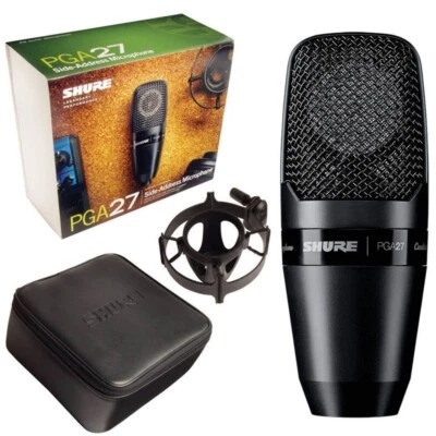 Shure PGA27 🔥 W/ Case, Shock Mount, Pop Filter - Condenser Microphone - Image 1 of 4