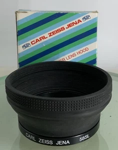 CARL ZEISS JENA SL58 RUBBER LENS HOOD+GOOD CONDITION-632 - Picture 1 of 2