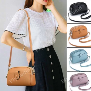 Genuine Leather for Women Lady Small Crossbody Bags Shoulder Handbags Adjustable - Picture 1 of 29