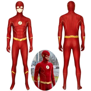 The Flash Season 6 Costume Cosplay Suit Barry Allen Halloween Outfit - Picture 1 of 12