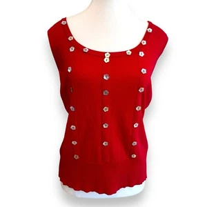 Queenspark , Blouse, Top, Size L, RED Button for detail - Picture 1 of 5