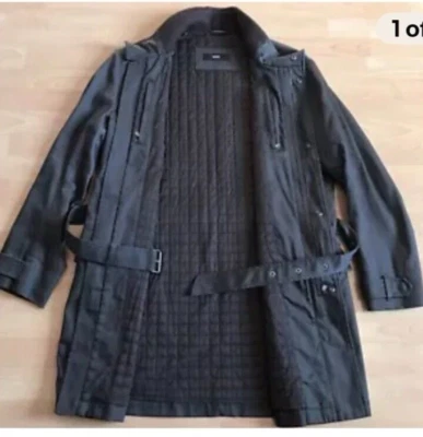 Mint Condition ‘24 Hugo Boss Black Label Men’s Paxton Overcoat Coat Jacket 46 XL - Image 1 of 4