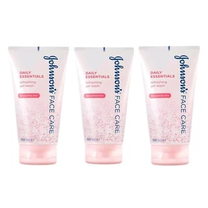 3x Johnson's Face Care Daily Essentials Gel Rinfrescante Lavaggio 150 ml - Foto 1 di 1