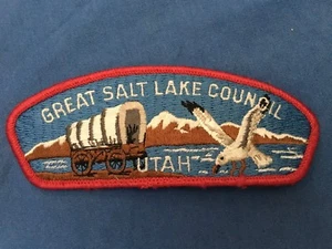 GREAT SALT LAKE Utah Council Strip Patch Boy Scouts of America CSP BSA Pionier - Bild 1 von 3