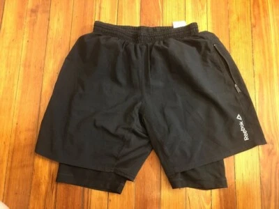 Pantalones cortos negros Reebok Active Athletics para niños talla S pequeños Foto 1 de 4