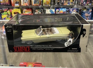 SCARFACE 1963 Cadillac Series 62 JADA 1:64 Limited Movie Tiger & Figure NIB* NEW - Picture 1 of 6