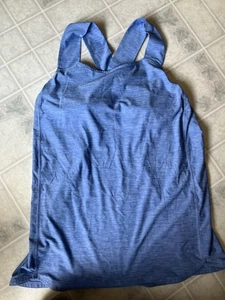 Duluth Trading Company Womens Light Blue Tank Top Shelf Bra Size Small - Picture 1 of 5