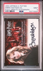 2004 EMMA WATSON AS HERMIONE GRANGER PSA 9 AUTO - Picture 1 of 2