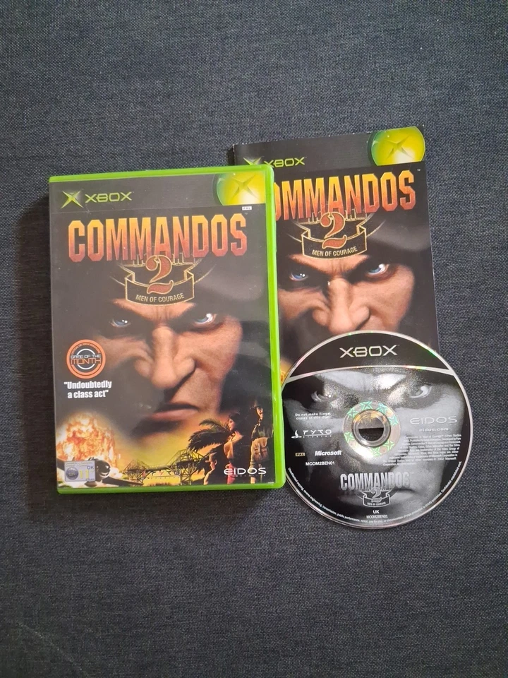 Commandos 2: Men of Courage - XBOX - COMLLETE WITH MANUAL - FAST FREE P&P  - Image 1 of 1