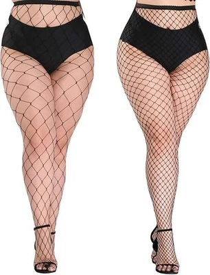 2 piezas Medias corporales de red para adultos Babydoll Prendas para dormir Nuevo Body Lencería Mujeres Foto 1 de 4